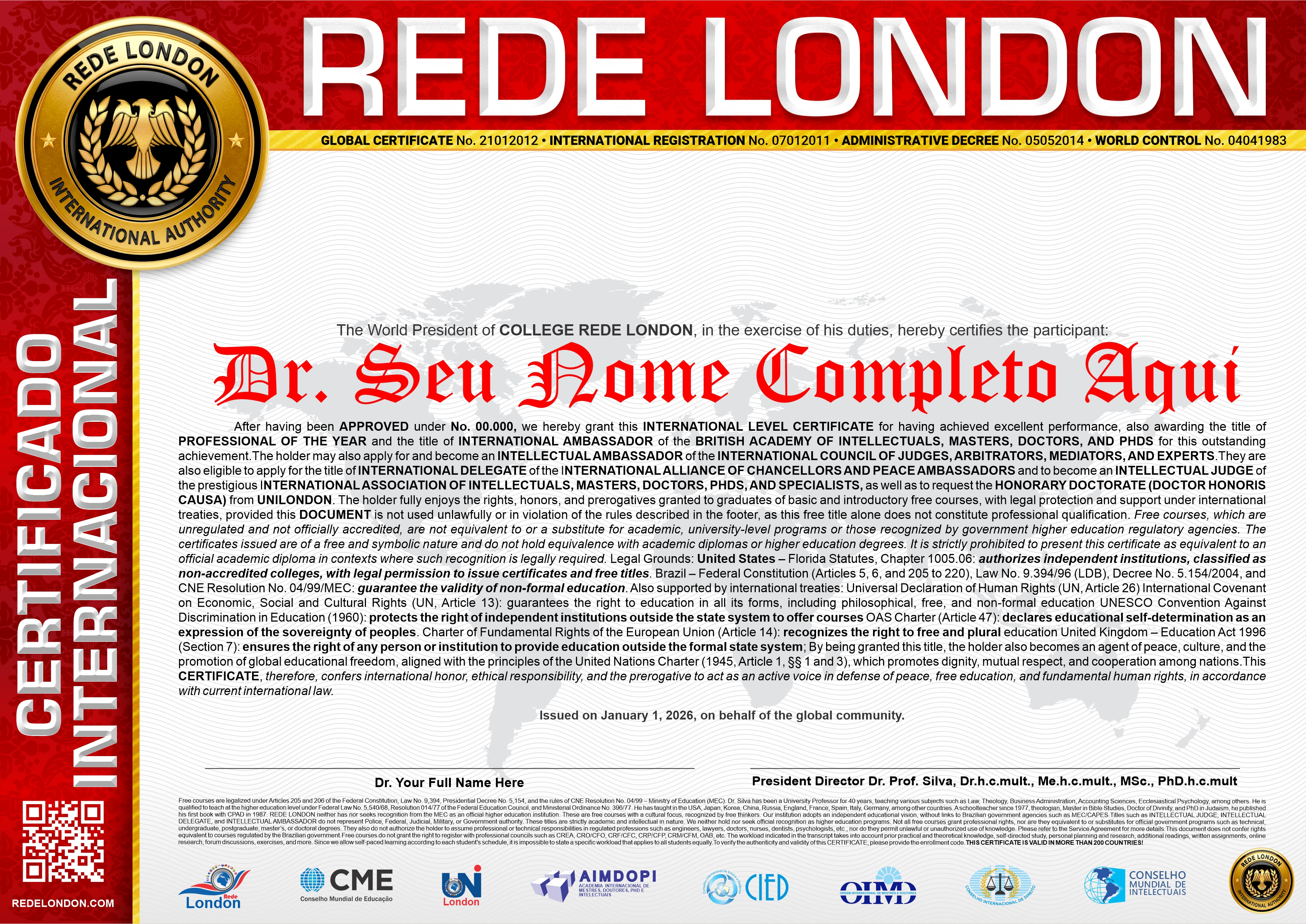 certificado aperfeiçoamento